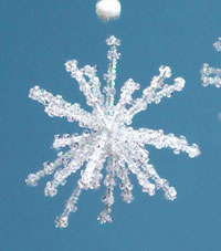 сніжинка з кристалів