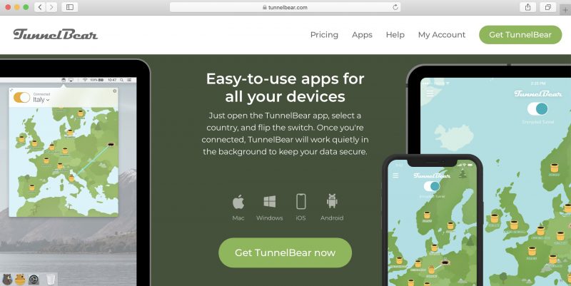 TunnelBear - Кращі безкоштовні VPN-сервіси для комп'ютерів і смартфонів TunnelBear - Бесплатные VPN-сервисы