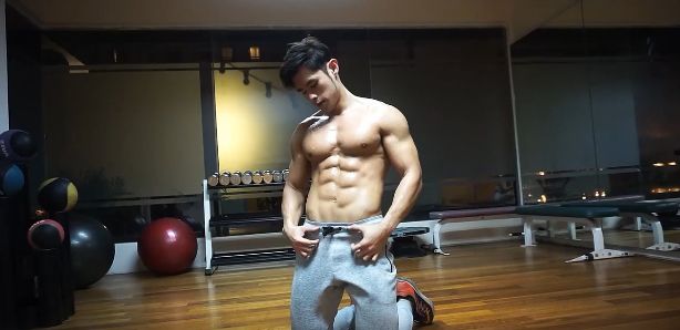 Вправи для преса для новочков будинку Six pack abdominal training for beginner