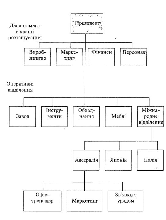 Міжнародна дивізіональна структура
