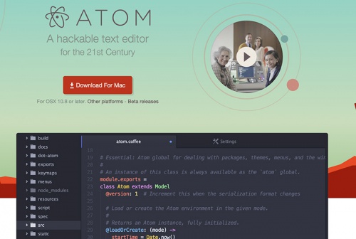 Atom.io - Кращі WYSIWYG HTML редактори Atom.io - WYSIWYG HTML редакторы