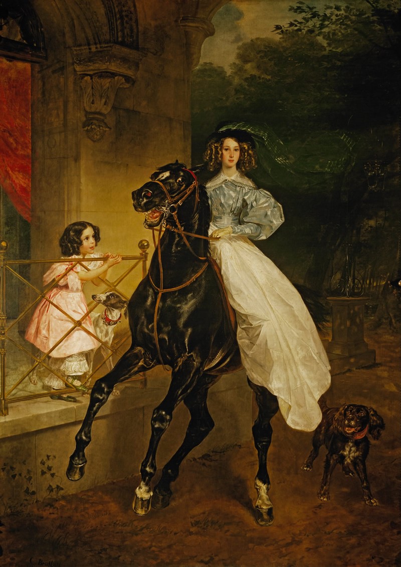 Карл Брюллов, «Вершниця» Карл Брюллов, «Всадница»
