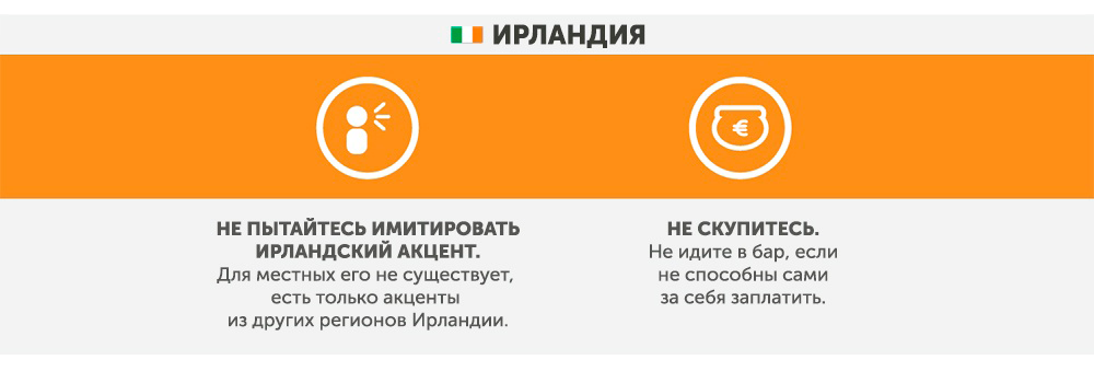 Ірландія - Чого не варто робити в інших країнах Ирландия - Что запрещено делать в других странах