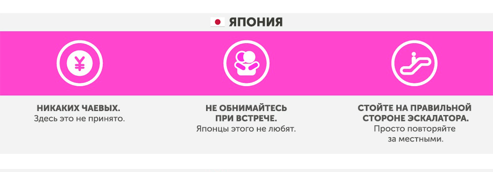 Японія - Чого не варто робити в інших країнах Япония - Что запрещено делать в других странах