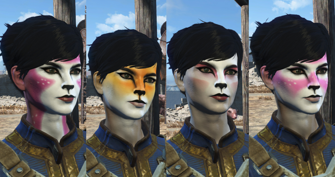 Fallout 4 Animal Face Tattoos / Татуювання тварин на обличчі Fallout 4 Animal Face Tattoos / Татуировки животных на лице