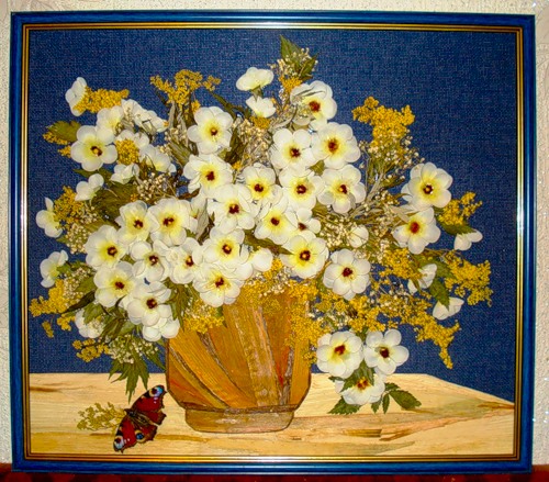 Картини із сухих квітів