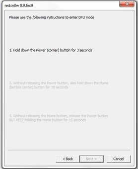 Неприв'язаний Jailbreak - Redsn0w для iOS 4.3.1