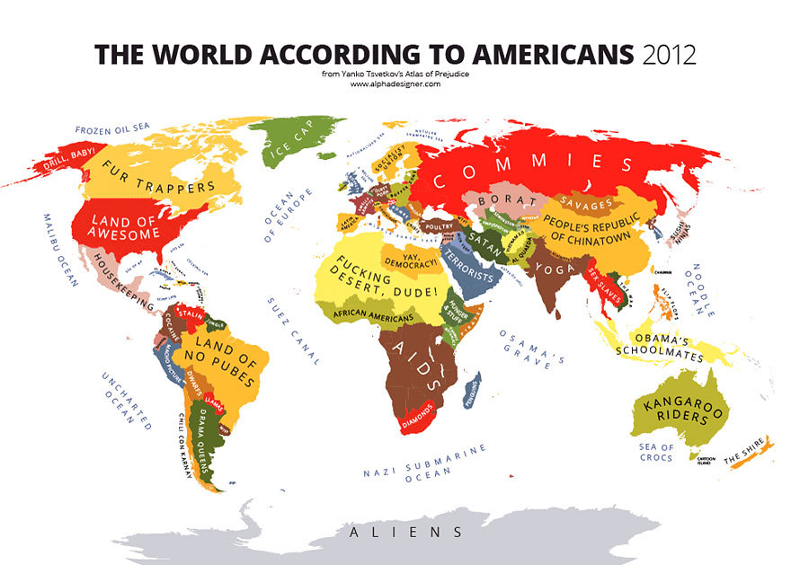 23. Мир по мнению американцев в 2012 году