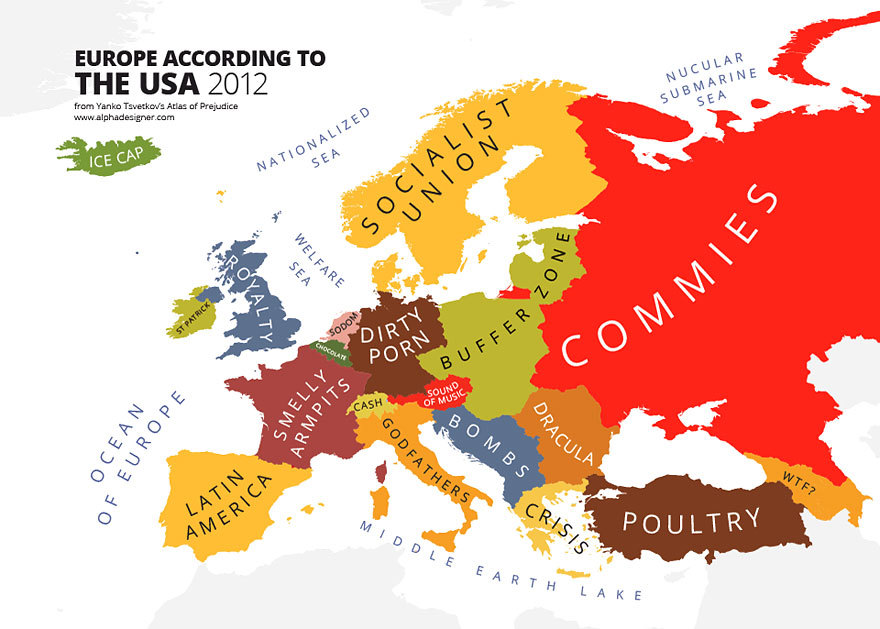 24. Европа по мнению американцев в 2012 году