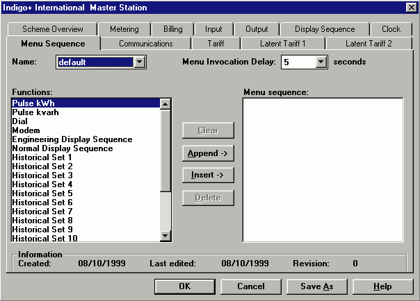 Екран програмування лічильника