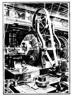 Лобовий токарний верстат з приводом від електродвигуна (Франція, кінець XIX ст.)
