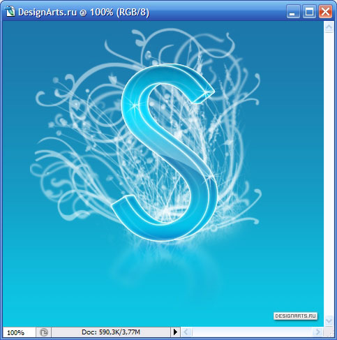 красивий 3D логотип в PhotoShop