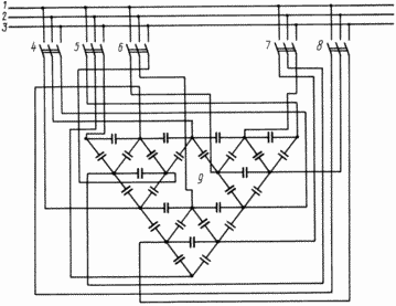 Трифазні симетрично СИЛОВА конденсаторна батарея